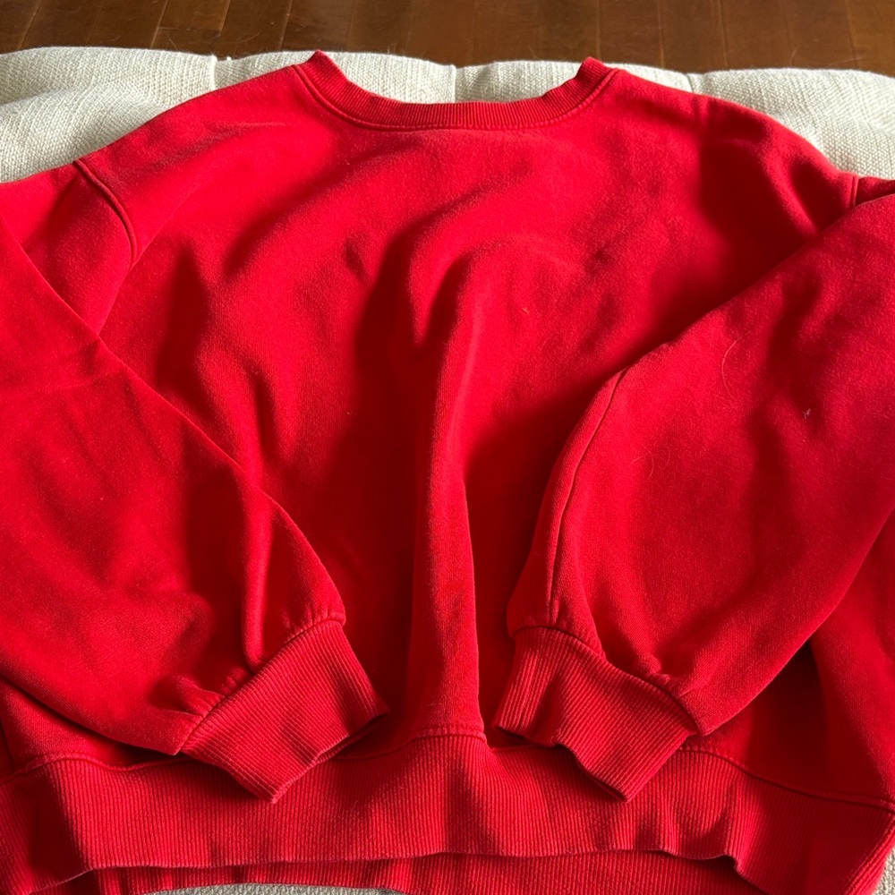 H&M Bright Red Women's Crew Neck Sweater